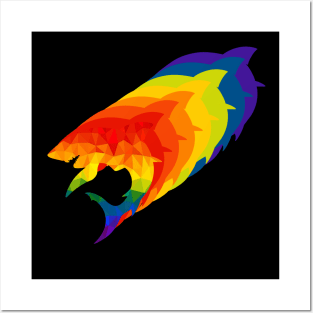 Rainbow Shark Posters and Art